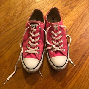 Hot Pink Converse All Stars Size 9